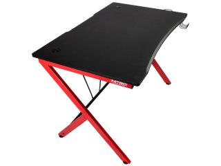 Nitro Concepts D12 Gamer Asztal - 1160 x 750 mm - Fekete/Piros