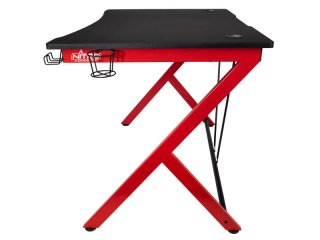 Nitro Concepts D12 Gamer Asztal - 1160 x 750 mm - Fekete/Piros