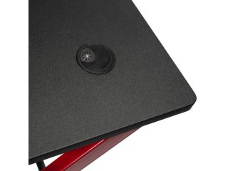 Nitro Concepts D12 Gamer Asztal - 1160 x 750 mm - Fekete/Piros