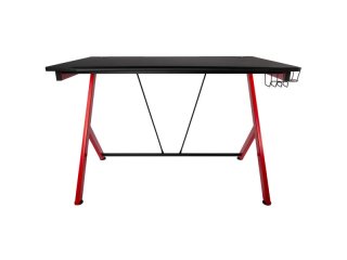 Nitro Concepts D12 Gamer Asztal - 1160 x 750 mm - Fekete/Piros