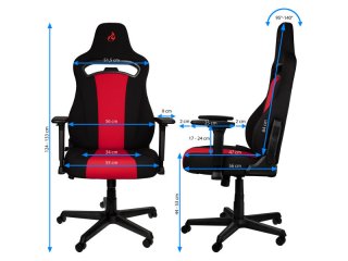 Nitro Concepts E250 Gamer Szék - Fekete/Piros