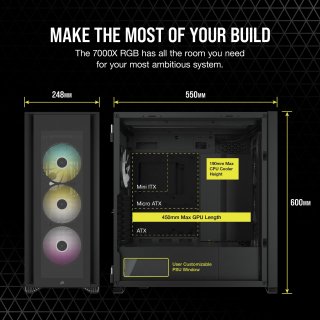 Corsair iCUE 7000X RGB Számítógépház