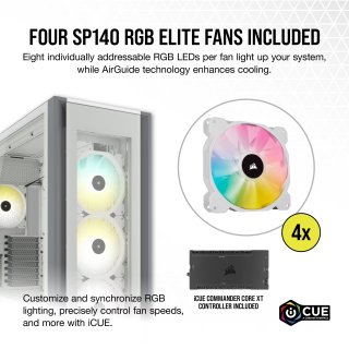 Corsair iCUE 7000X RGB Ház - Fehér