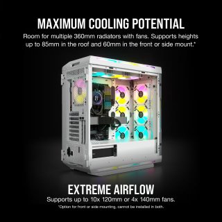 Corsair iCUE 5000T RGB Ház - Fehér