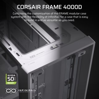 Corsair FRAME 4000D Számítógépház - Fehér