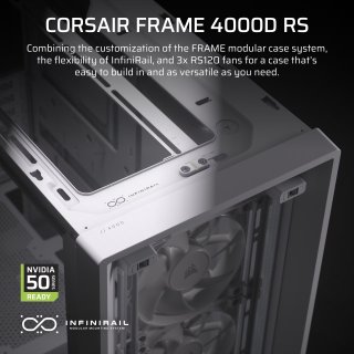 Corsair FRAME 4000D RS Ház - Fehér