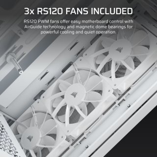 Corsair 3200D RS Számítógépház - Fehér