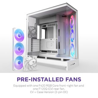 NZXT H9 Flow RGB (2025) Ház - Fehér