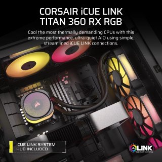 CORSAIR iCUE LINK TITAN 360 RX RGB Folyadékhűtés