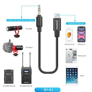 BOYA BY-K1 adapterkábel