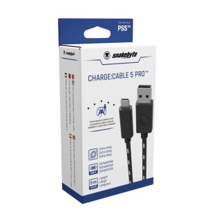 Snakebyte CHARGE:CABLE 5 PRO 5m PS5 Töltőkábel