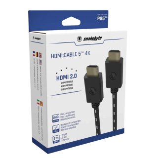 Snakebyte HDMI:CABLE 5 4K Kábel 3m