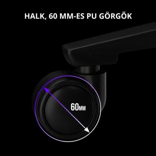 LORGAR CHA41 Gamer szék fekete-fehér