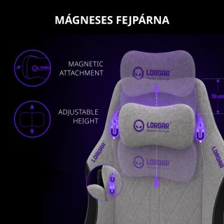 LORGAR CHA41 Gamer szék fekete-fehér