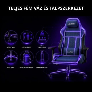 LORGAR CHA41 Gamer szék kék