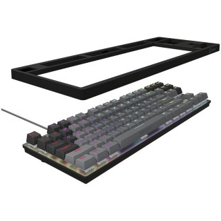 LORGAR Azar 514 TKL vezetékes mechanikus billentyűzet, RGB világítás, angol kiosztás, fekete