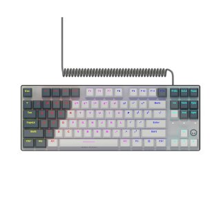 LORGAR Azar 514 TKL vezetékes mechanikus billentyűzet, RGB világítás, angol kiosztás, fehér