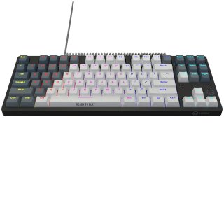 LORGAR Azar 514 TKL vezetékes mechanikus billentyűzet, RGB világítás, angol kiosztás, fehér