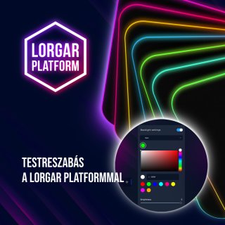 LORGAR Steller 919 egérpad fekete