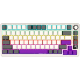 LORGAR KBP7075W Vezeték Nélküli Gamer Billetnyűzet - Bézs