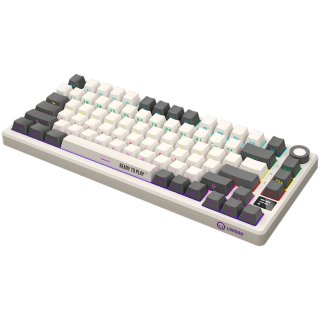 LORGAR KBP7075W Vezeték Nélküli Gamer Billetnyűzet - Bézs