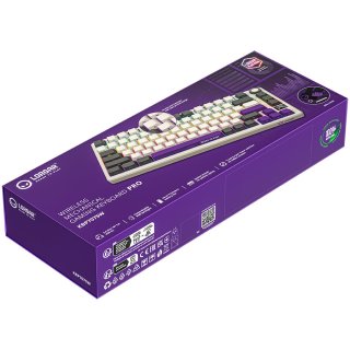 LORGAR KBP7075W Vezeték Nélküli Gamer Billetnyűzet - Bézs