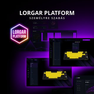 LORGAR KBP7075W vezeték nélküli gamer billentyűzet - Bézs