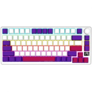 LORGAR KBP7075W Vezeték Nélküli Gamer Billetnyűzet -Fehér
