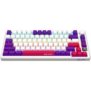 LORGAR KBP7075W Vezeték Nélküli Gamer Billetnyűzet -Fehér