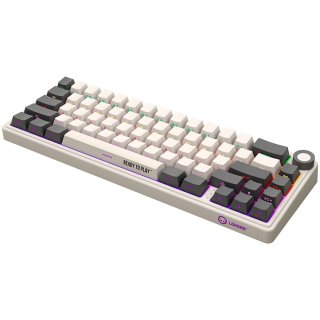 LORGAR KBP70MW, Vezetéknélküli 65% Mechanikus Gamer Pro Billentyűzet Bézs