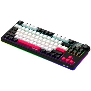 LORGAR KBP70 TKL vezeték nélküli billentyűzet, RGB világítás, angol kiosztás, fekete