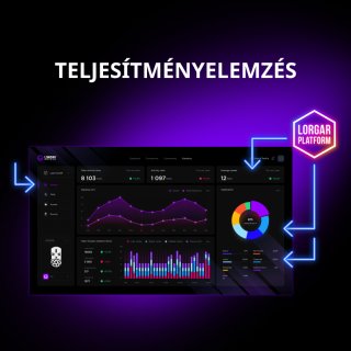 LORGAR MSE90W Tri-Mode Gamer Egér - Fekete