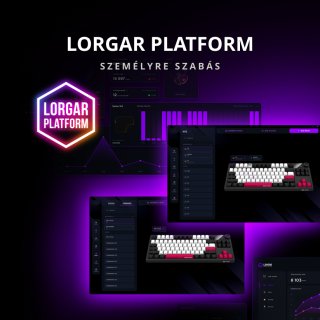 LORGAR KBP70 TKL vezeték nélküli billentyűzet, RGB világítás, angol kiosztás, fehér