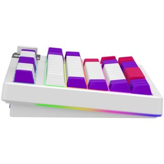 LORGAR KBP70 TKL vezeték nélküli billentyűzet, RGB világítás, angol kiosztás, bézs