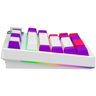 LORGAR KBP70 TKL vezeték nélküli billentyűzet, RGB világítás, angol kiosztás, bézs
