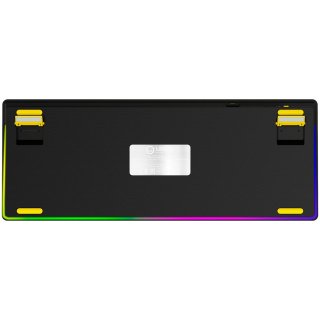 LORGAR KBP70 TKL vezeték nélküli billentyűzet, RGB világítás, angol kiosztás,fekete-sárga