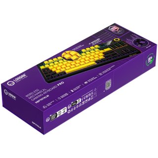 LORGAR KBP70 TKL vezeték nélküli billentyűzet, RGB világítás, angol kiosztás,fekete-sárga