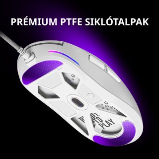 LORGAR MSA10 Vezetékes Gamer Egér - Fehér