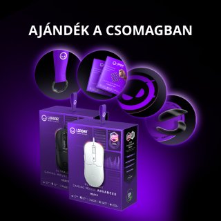 LORGAR MSA10 Vezetékes Gamer Egér - Fekete