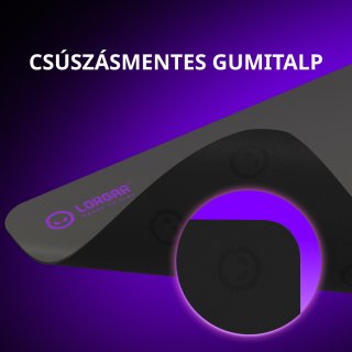 LORGAR MPA15XL Gamer Egérpad - XL - Fekete