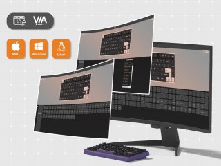 WOMIER ERA75 Tri-Mode Vezeték Nélküli Mechanikus Gamer Billentyűzet - Interstellar