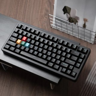 WOMIER SK75 TMR Tri-Mode Vezeték Nélküli Magnetic Switch Gamer Billentyűzet - Fekete
