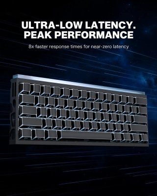 WOMIER SK61 HE Tri-Mode Vezeték Nélküli Magnetic Switch Gamer Billentyűzet