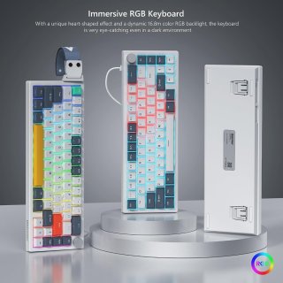 WOMIER VK66 PRO Mechanikus Gamer Billentyűzet