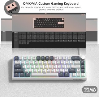 WOMIER VK66 PRO Mechanikus Gamer Billentyűzet