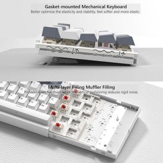 WOMIER VK66 PRO Mechanikus Gamer Billentyűzet