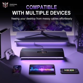 Onikuma L13 RGB Virtual 7.1 Soundbar Zajszűrős Mikrofonnal