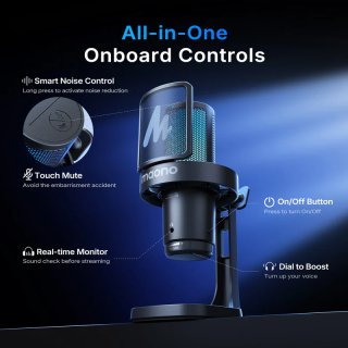 MAONO DGM20W Vezeték Nélküli Streamer/Gamer Mikrofon Kit RGB