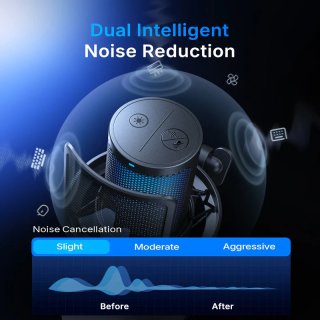 MAONO DGM20W Vezeték Nélküli Streamer/Gamer Mikrofon Kit RGB