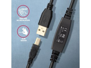 Axagon ADR-215B USB Repeater Kábel 15m